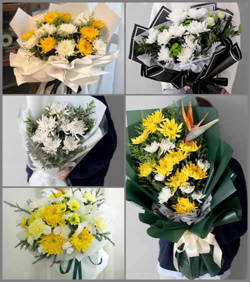 贵州黔南州平塘县塘边镇白事花束代送